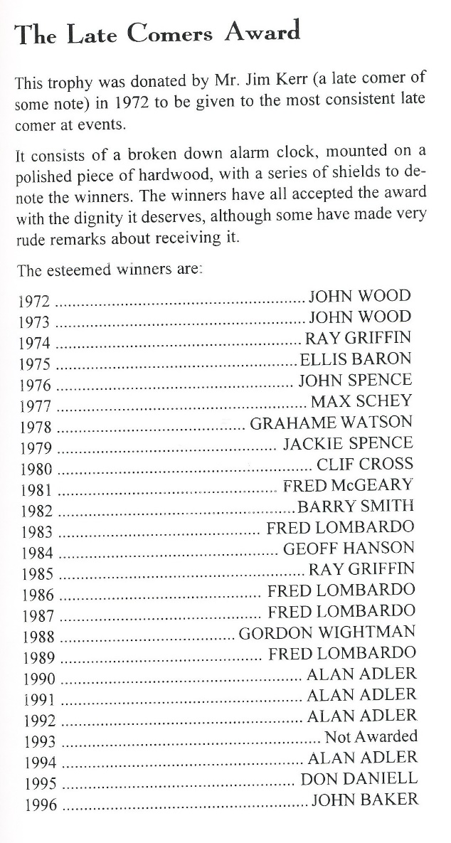 Award Late Commer